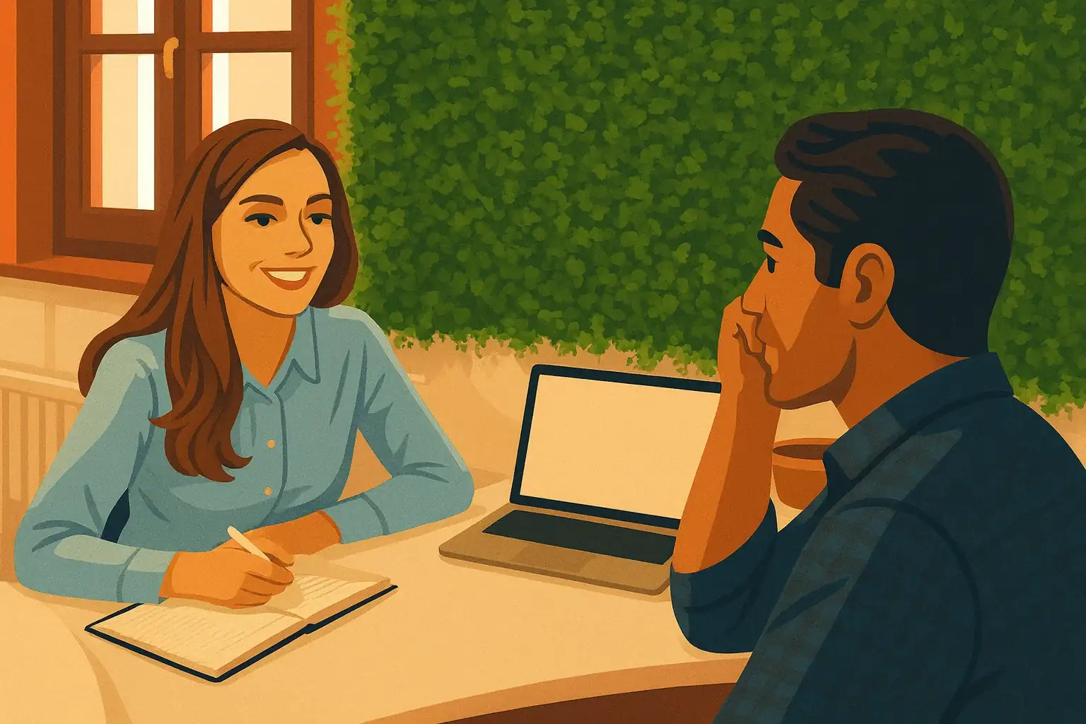 Professional shaking hands at job interview